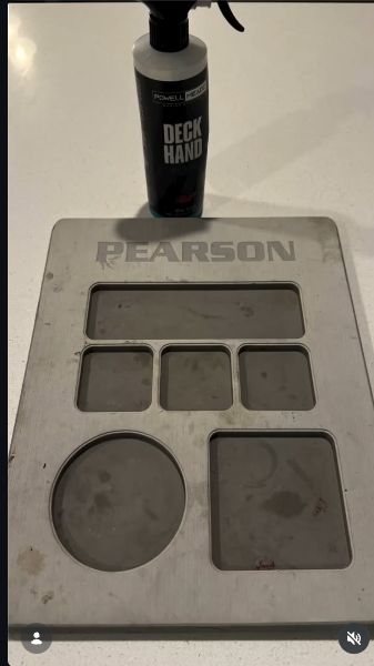 Actual opening frame of tpearson_91’s Deck Hand demonstration on a marine accessory pad